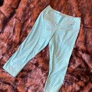 Nike Dri-Fit workout leggings Light blue /polka dot